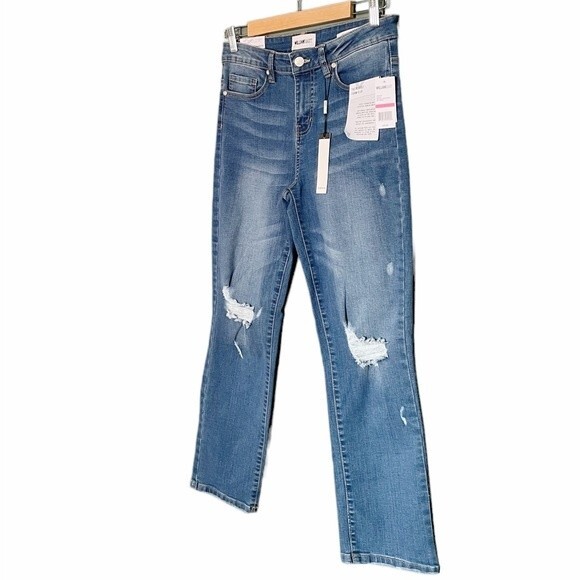 NWT William Rast Jeans High Rise Slim Straight Lagoon Wash Denim Size 26 | 2 NEW - Picture 5 of 13